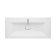 Раковина мебельная Aquaton Айрис 100 1000х452х152 литьевой мрамор, белый (1A73273KAG010)