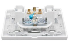 Розетка телевизионная TV 1-м СП Минск 5-862МГц 75Ом бел. Basic EKF ERA00-027-10