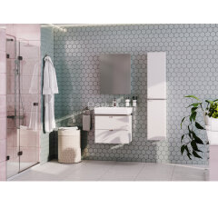 Зеркало-шкаф AQUATON СКАЙ 55 белый (1A238402SY010)