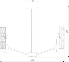 Потолочная люстра Eurosvet 70139/6 никель