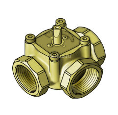 Вентиль поворотный 3-х ход. ВР Meibes LE EMЗ-32-15, DN32