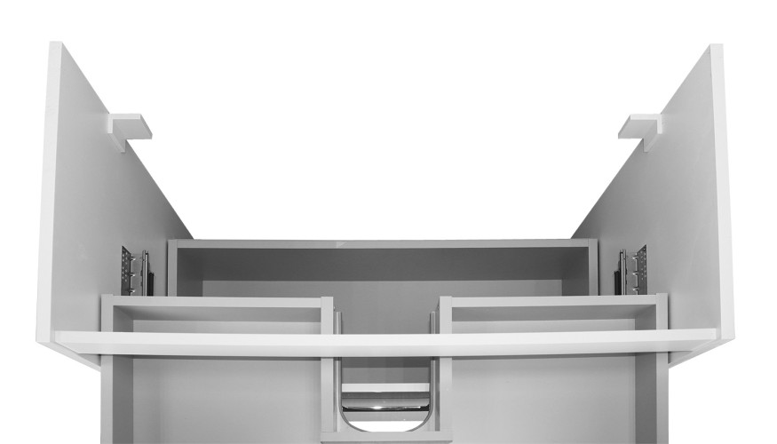 Комплект тумба Azario Ника 80 Н 815х470х860 напольная, с раковиной Tempo 80, белый глянцевый (CS0009