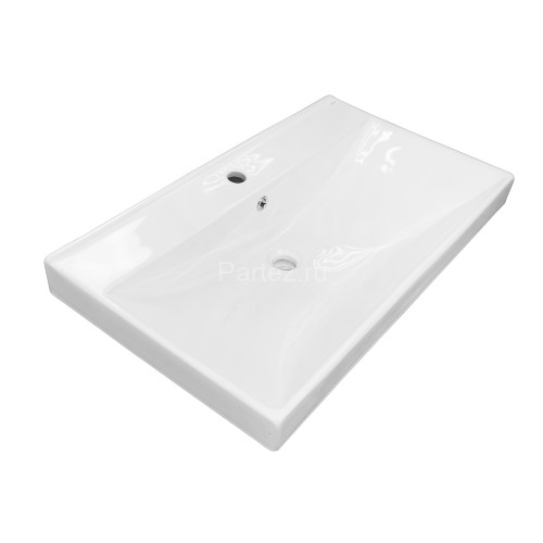 Комплект тумба Azario Ника 80 Н 815х470х860 напольная, с раковиной Tempo 80, белый глянцевый (CS0009