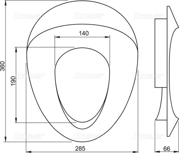 Alcadrain A68 Детское сиденье для унитаза