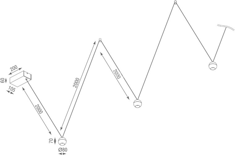 Подвесной светильник Donolux DL18445WW8W1SBBr