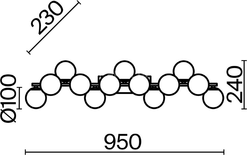 Настенный светильник Maytoni MOD547WL-13CH