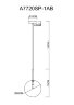 Подвесной светильник Arte Lamp A7720SP-1AB