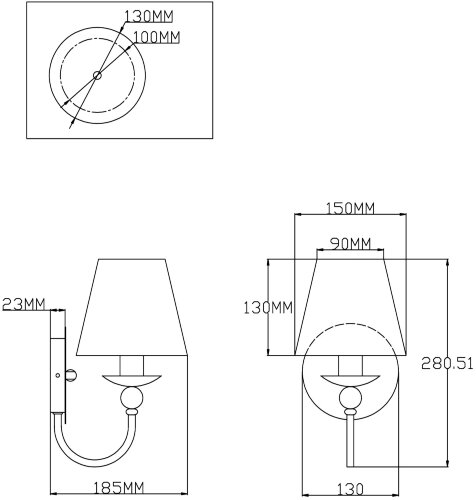 Бра Moderli V2610-1W
