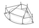 Монтажный комплект для ванны 150х100 Roca HALL ANGULAR (Z.RU93.0.286.8)