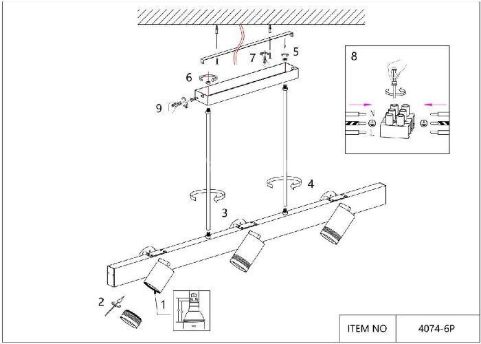 Потолочная люстра Favourite 4074-6P