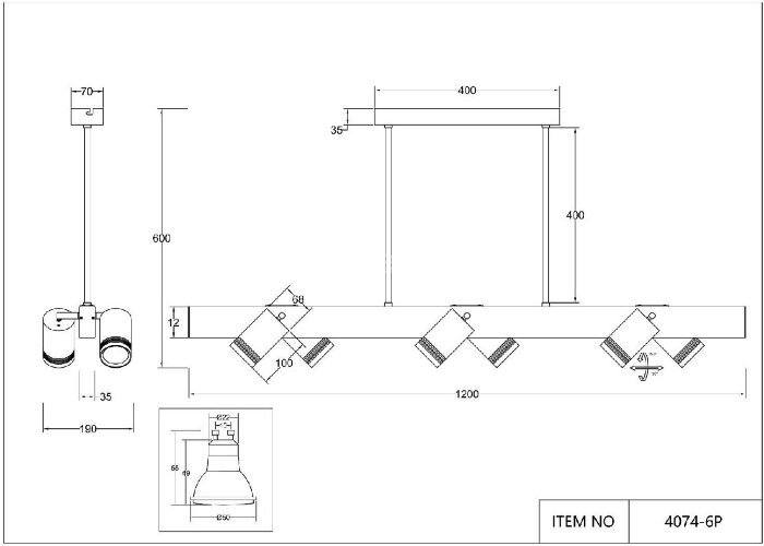 Потолочная люстра Favourite 4074-6P