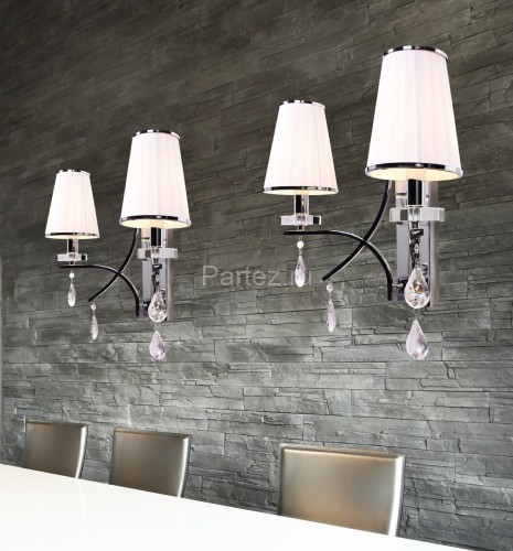 Бра Lumina Deco LDW 66247-2 WT+CHR