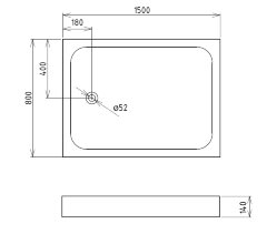 Душевой поддон Gemy ST13C