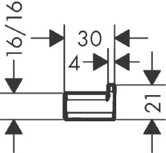Крючок Hansgrohe AddStoris, Черный (41742340)
