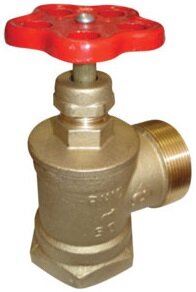 Вентиль пожарный угловой 15Б3р А52 Dу50