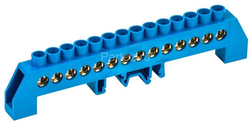 Шина нулевая в комб. DIN-изол. "Стойка" ШНИ-8х12-14-КС-С IEK YNN10-812-14DP-K07