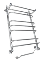 Полотенцесушитель электрический ДВИН FQ Electro лесенка с полкой 80/60, ТЭН справа, полированный (46