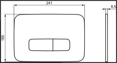 Клавиша смыва Ideal Standard PROSYS OLEAS механическая, серебряный (R0459GN)