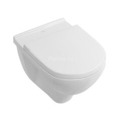 Унитаз подвесной Villeroy&amp;Boch O.NOVO, безободковый с сиденьем микролифт (5660HR01)