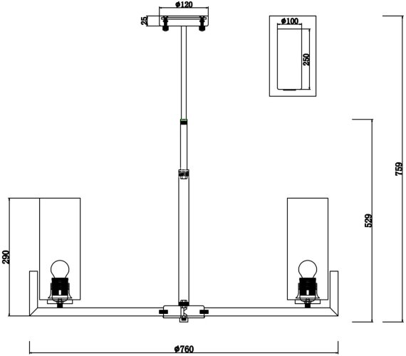 Потолочная люстра Maytoni MOD089PL-08BS