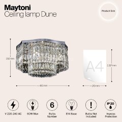 Потолочная люстра Maytoni DIA005CL-06CH