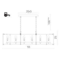 Подвесная люстра Divinare 1100/02 SP-12