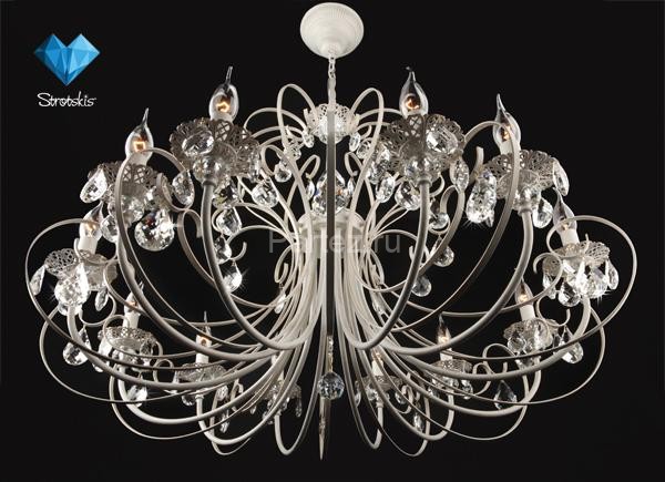 Подвесная люстра Eurosvet 3305/12 белый с золотом