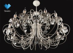 Подвесная люстра Eurosvet 3305/12 белый с золотом