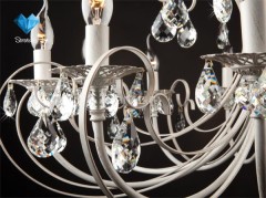 Подвесная люстра Eurosvet 3305/12 белый с золотом