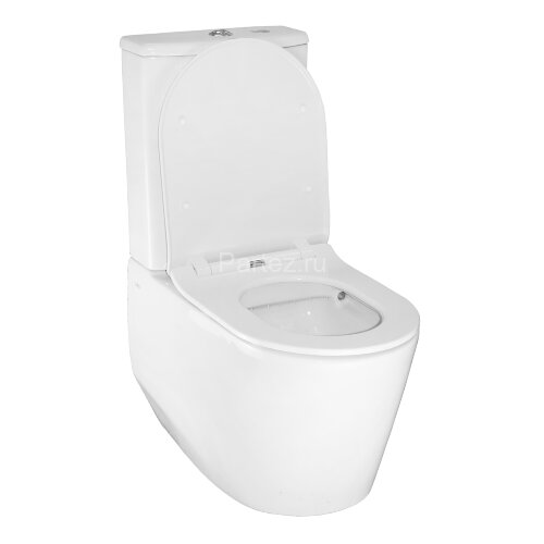 Унитаз-компакт Creo Ceramique RENNES с быстросъемным сидением микролифт, безободковый