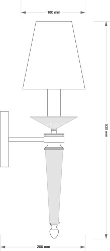 Бра Kutek ZOL-KD-1(BN/A)