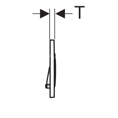 Кнопка смыва Geberit Sigma 20, двойной смыв, не оставляет отпечатков пальцев, хром матовый (115.882.