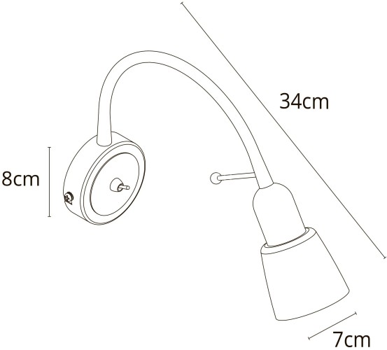 Бра Arte Lamp A7009AP-1BK