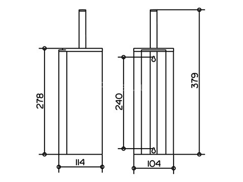 Ёрш для унитаза Keuco Plan, хром (14964010100)