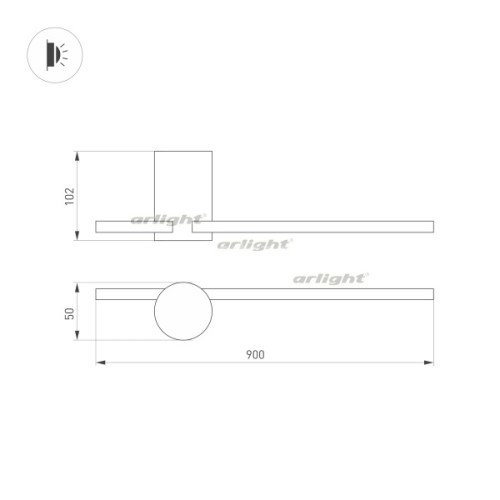 Настенный светильник Arlight 034169