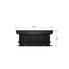 Конвектор внутрипольный Royal Thermo ATRIUM-90/200/2400-DG-U-DB