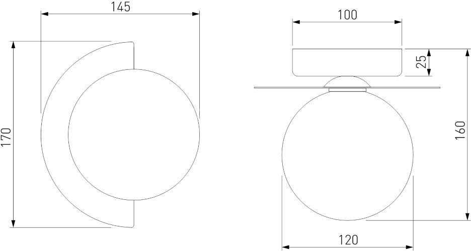 Настенный светильник Eurosvet 70150/1 черный