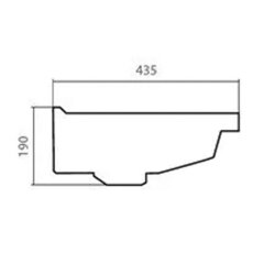 Раковина Santek &quot;Миранда-60&quot;, белая (1.WH30.2.421)