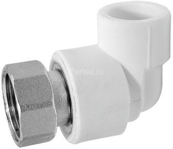 Угол с накидной гайкой PPR-ВР D32х1.1/4" Aquapipe