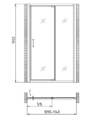 Душевая дверь Gemy Sunny Bay S28191C