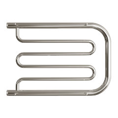 Полотенцесушитель водяной ДВИН D 50/70 c полкой, 1&quot;-1/2&quot; К0, полированный (4627085927730)