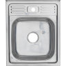 Мойка 5060 MELANA 0,6/160 накладная прямоугольная с сифоном (013/2 *10)