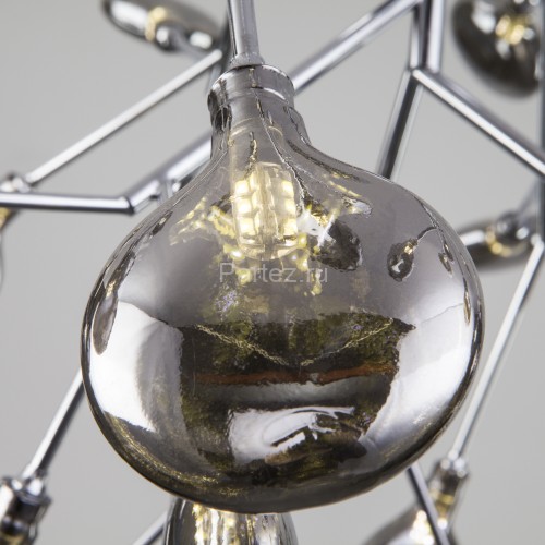 Подвесная люстра Bogate's 555 хром / дымчатый