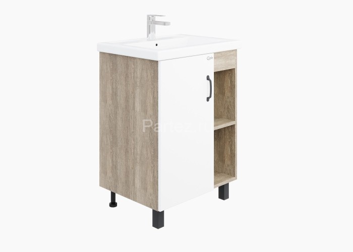 Тумба напольная Onika Тимбер 60.01 белый мат./дуб сонома (106115)