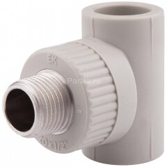 Тройник комбинированный PPR-НР D25х1/2&quot; Ekoplastik