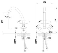 Смеситель для кухни Lemark Plus Harmony LM1404C