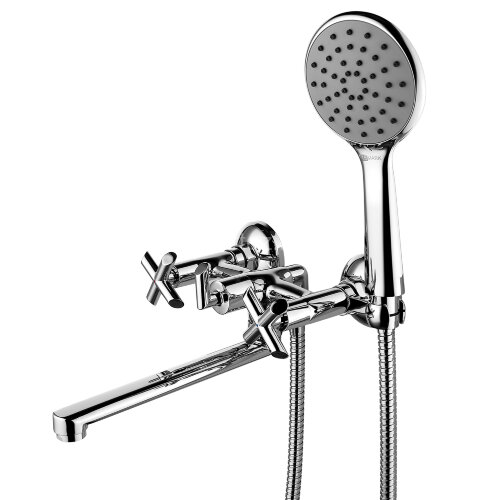 Смеситель Lemark Practica LM7513C для ванны с плоским поворотным изливом 200 мм