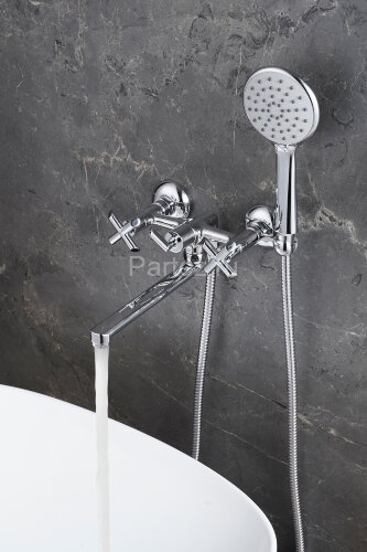 Смеситель Lemark Practica LM7513C для ванны с плоским поворотным изливом 200 мм