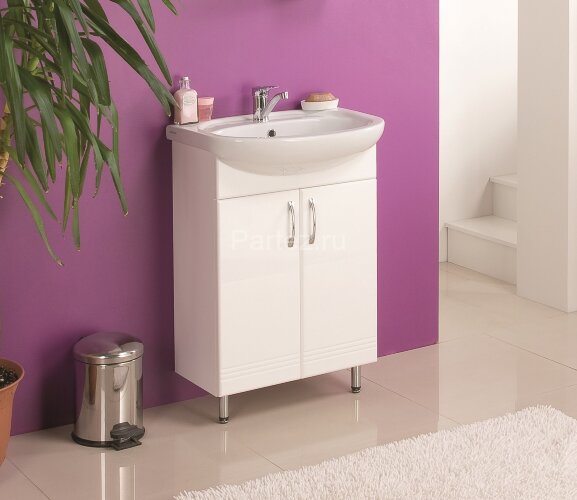 Тумба под раковину AQUATON ОНДА-60 напольная, белая (1A122801ON010)