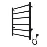 Полотенцесушитель электрический AZARIO PARMA 500/600 6 секций, диммер справа, черный (AZ10856B)